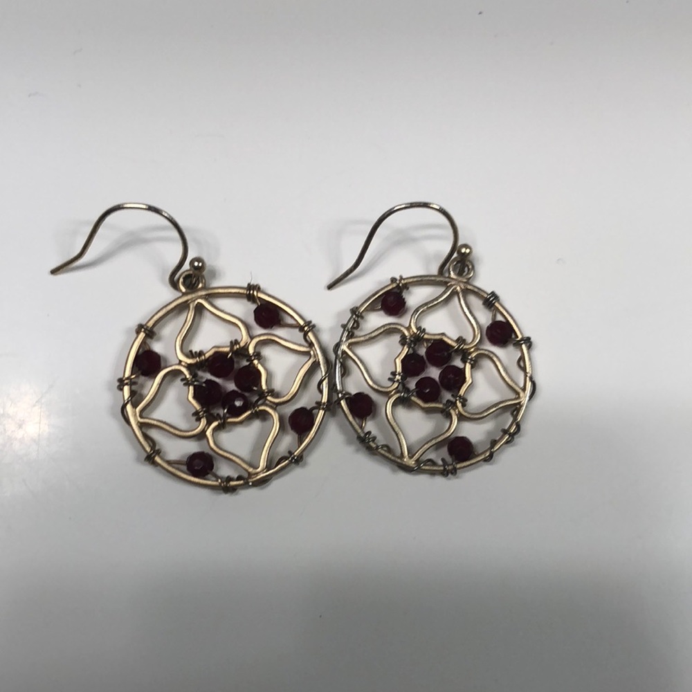 Drop beaded earrings